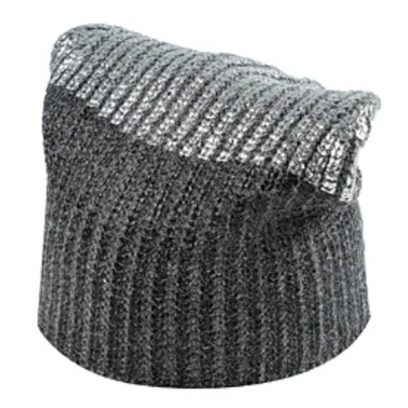 NWT Kaos Women’s OS Wool Mix Beanie Hat with Metallic Effect - Picture 3 of 12